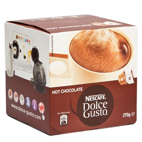 hot chocolate dolce gusto pods.